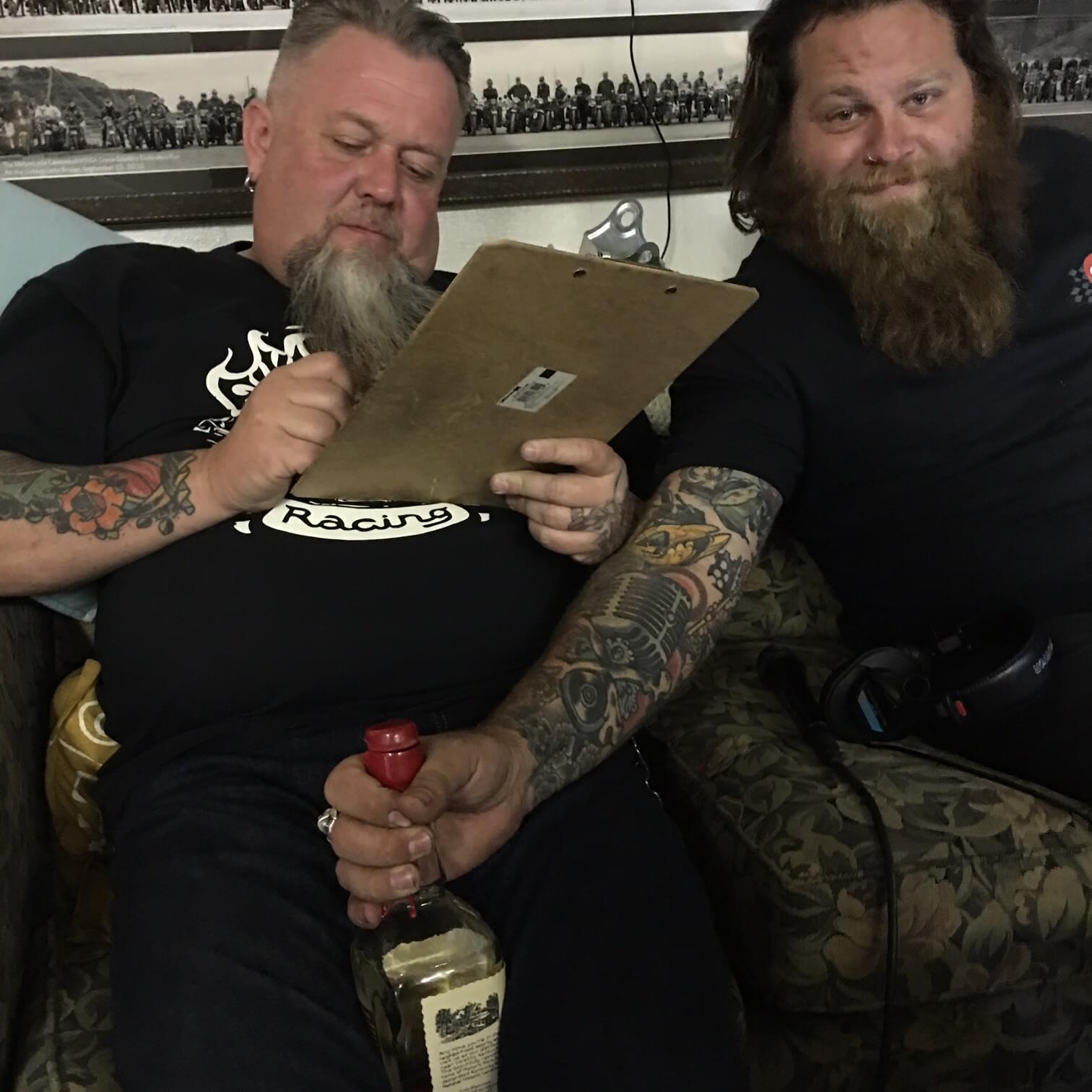 The boys, Dumptruck & Pat Jansen, start a Podcast at Bikernet HQ