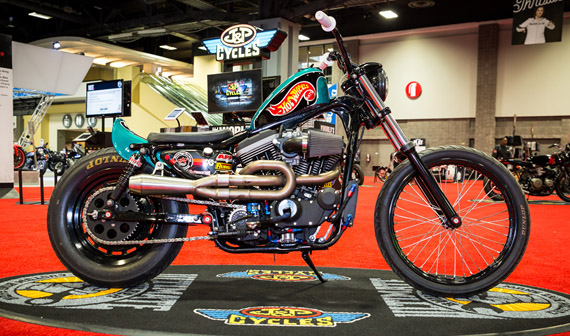 Ross Latimer’s personal bike is a 2002 Harley-Davidson Sportster