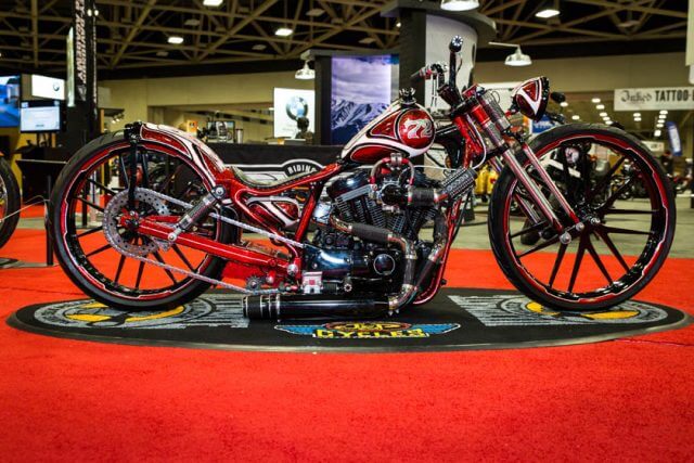 MOD Harley Winner at 2017 J&P Cycles Ultimate Builder Custom Bike Show