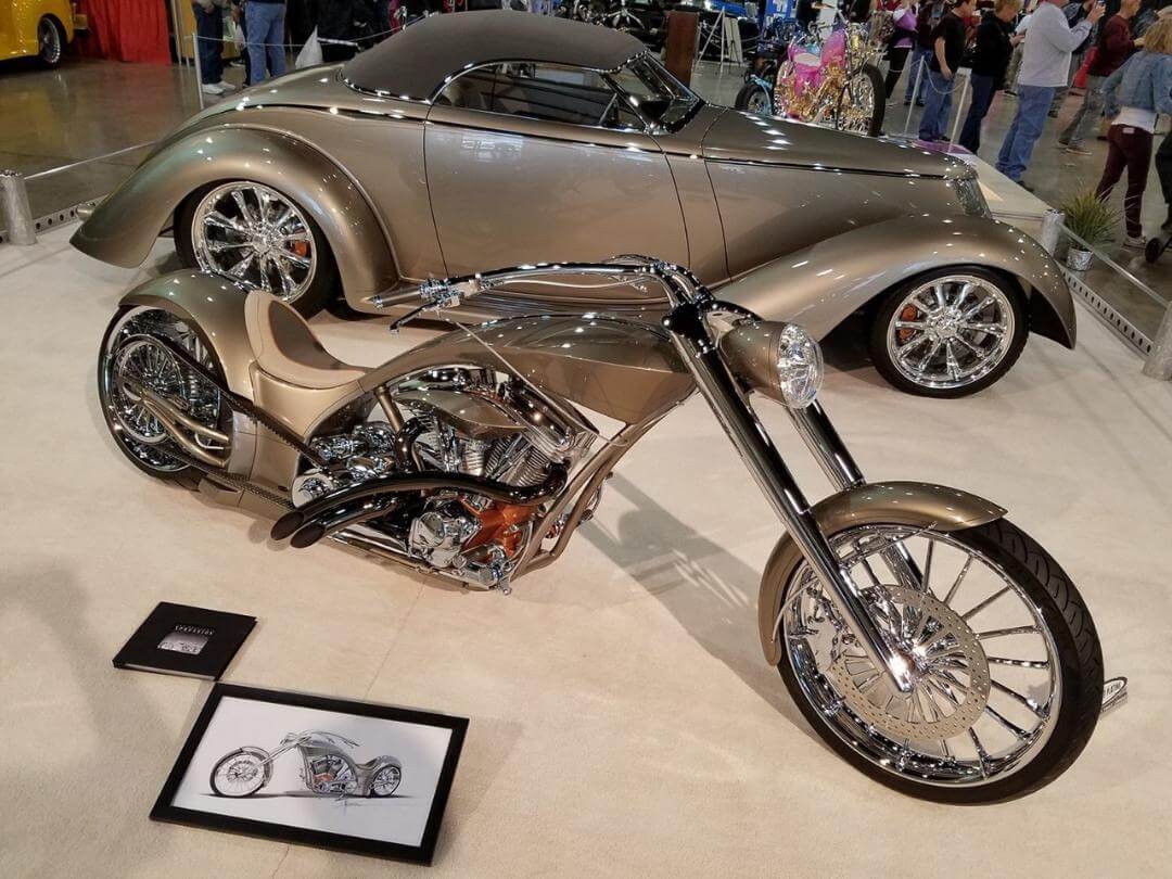 A Chip Foose-designed one-off custom wins the America’s Most Beautiful Motorcycle award - 2017 Grand National Roadster